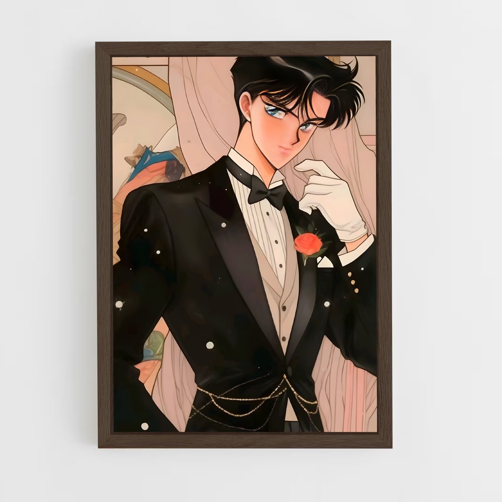 ap-tuxedo mask-4 cadre Bois foncé