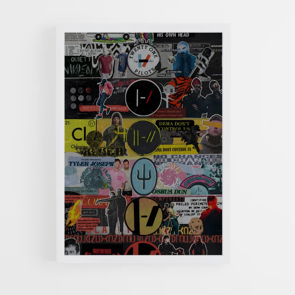 ap-twenty one pilots-2 cadre Blanc