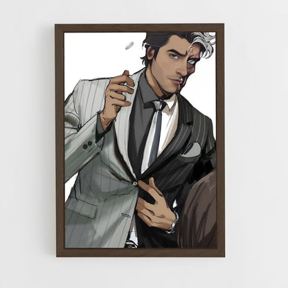 ap-two face-1 cadre Bois foncé