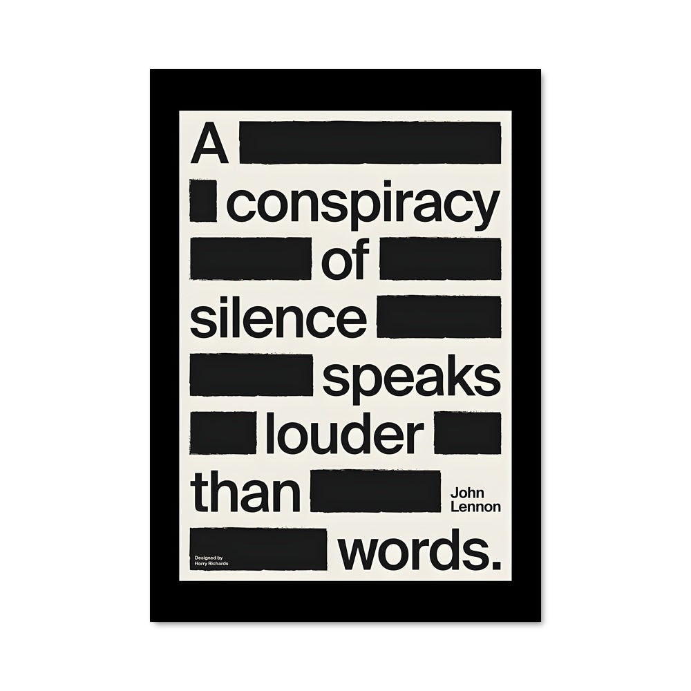 Poster Le Silence Éloquent