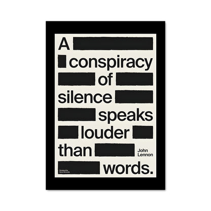 Poster Le Silence Éloquent