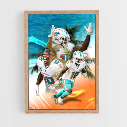ap-tyreek hill-3 cadre Bois clair