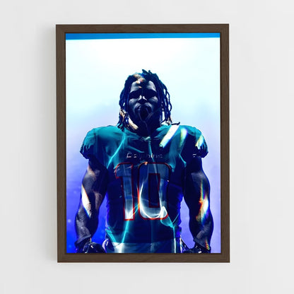 ap-tyreek hill-5 cadre Bois foncé