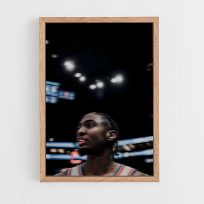ap-tyrese maxey-4 cadre Bois clair