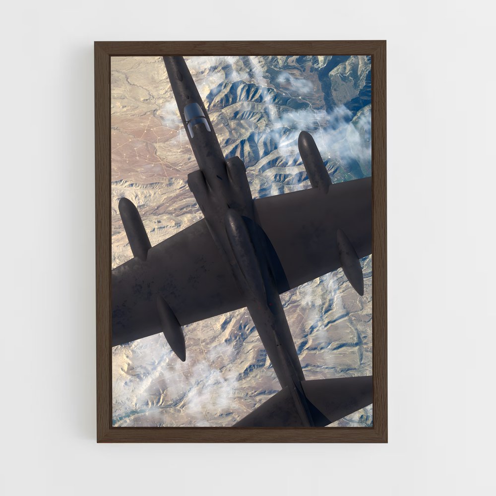 ap-u-2 dragon lady-3 cadre Bois foncé