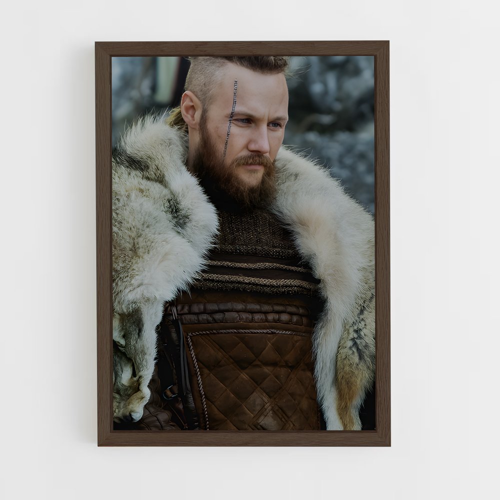 ap-ubbe lothbrok-5 cadre Bois foncé