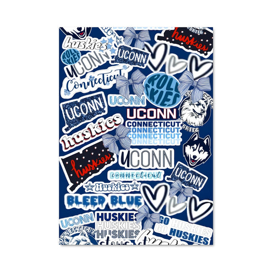 Poster Stickers Uconn