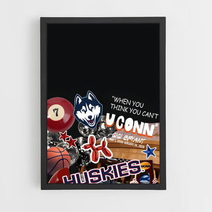 ap-uconn huskies-6 cadre Noir