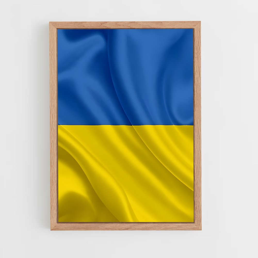 ap-ukraine flag-2 cadre Bois clair