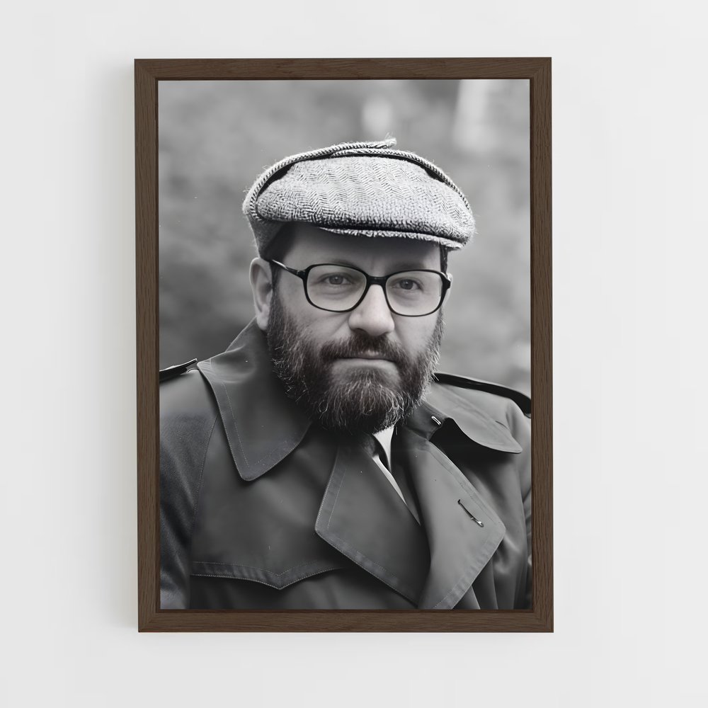 ap-umberto eco-1 cadre Bois foncé