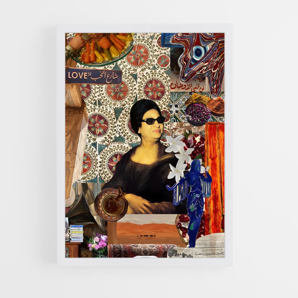 ap-umm kulthum-4 cadre Blanc