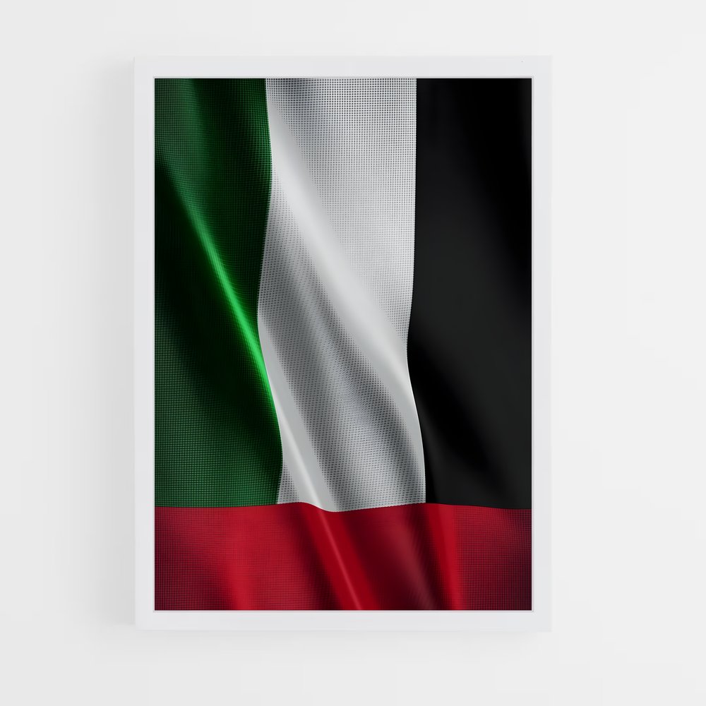 ap-united arab emirates flag-1 cadre Blanc