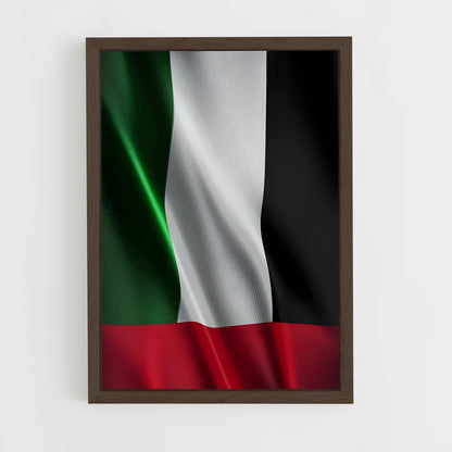 ap-united arab emirates flag-1 cadre Bois foncé