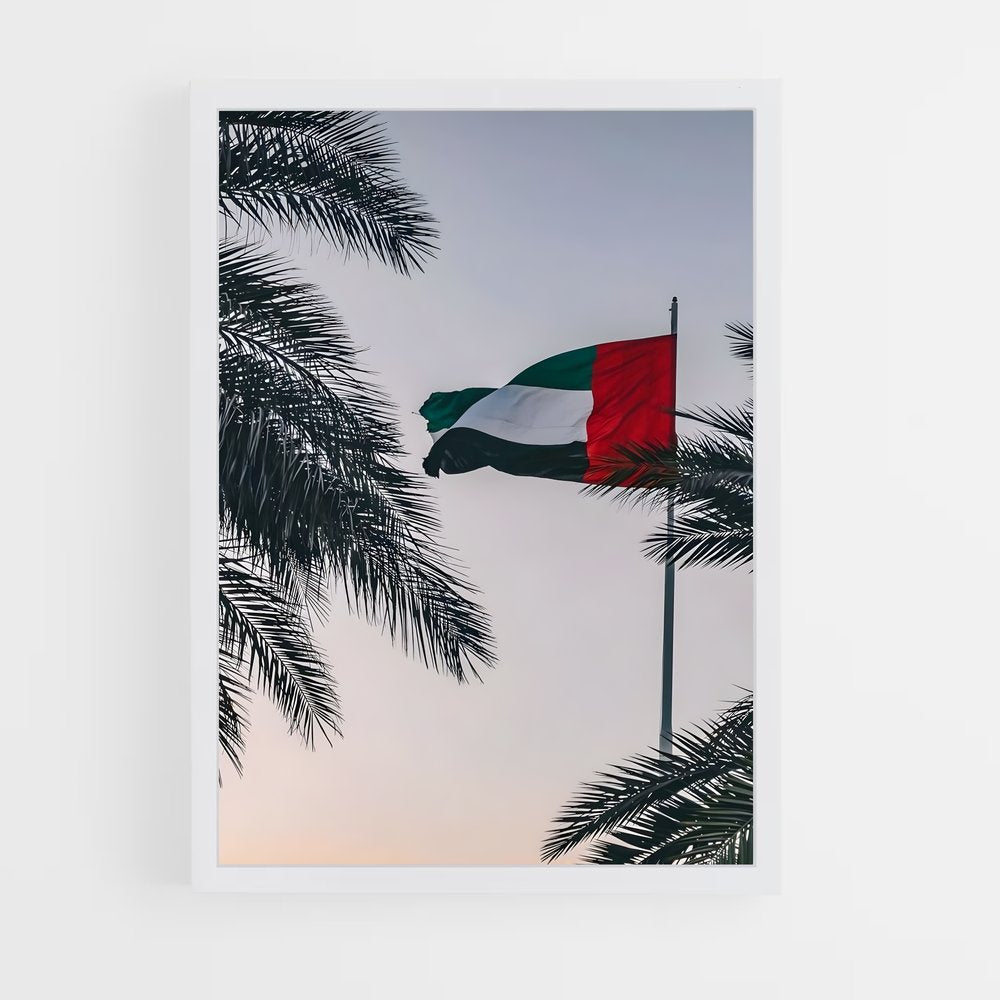 ap-united arab emirates flag-2 cadre Blanc