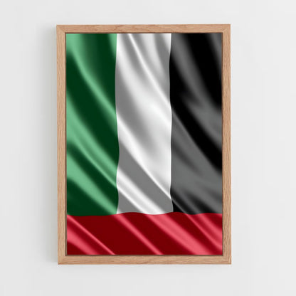 ap-united arab emirates flag-4 cadre Bois clair