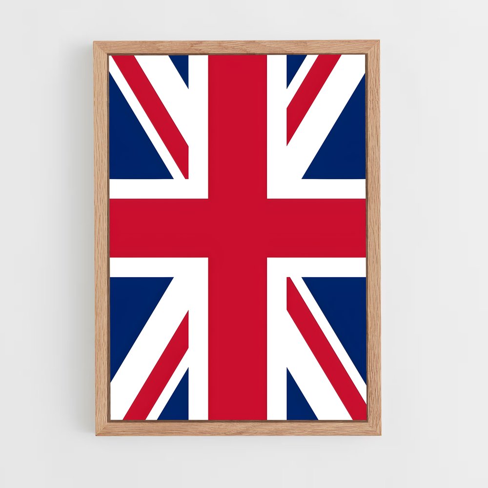 ap-united kingdom flag-2 cadre Bois clair