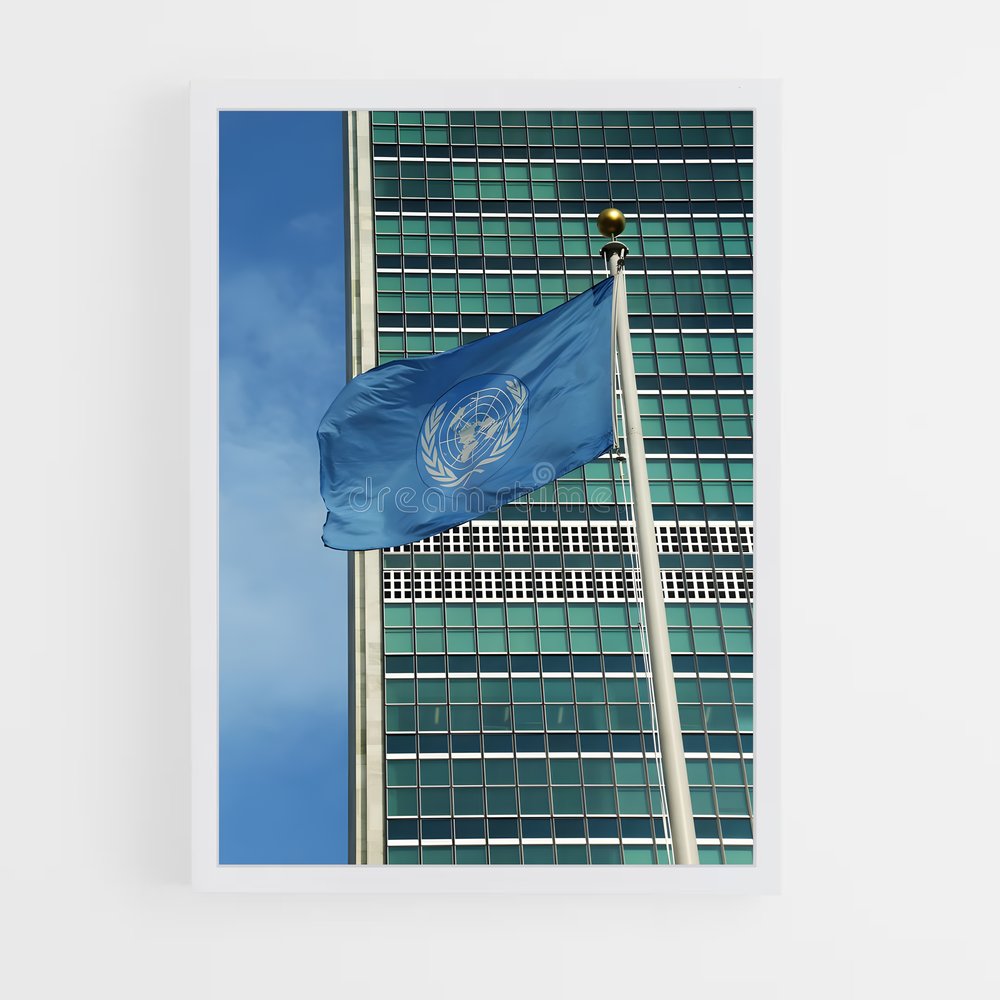 ap-united nations flag-1 cadre Blanc