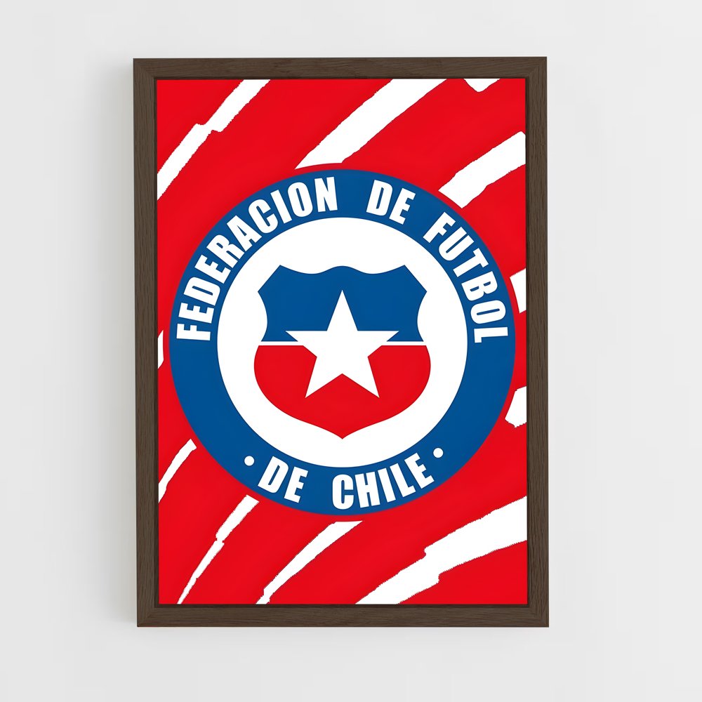 ap-universidad de chile football club-3 cadre Bois foncé