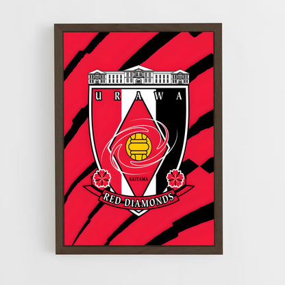 ap-urawa red diamonds-2 cadre Bois foncé
