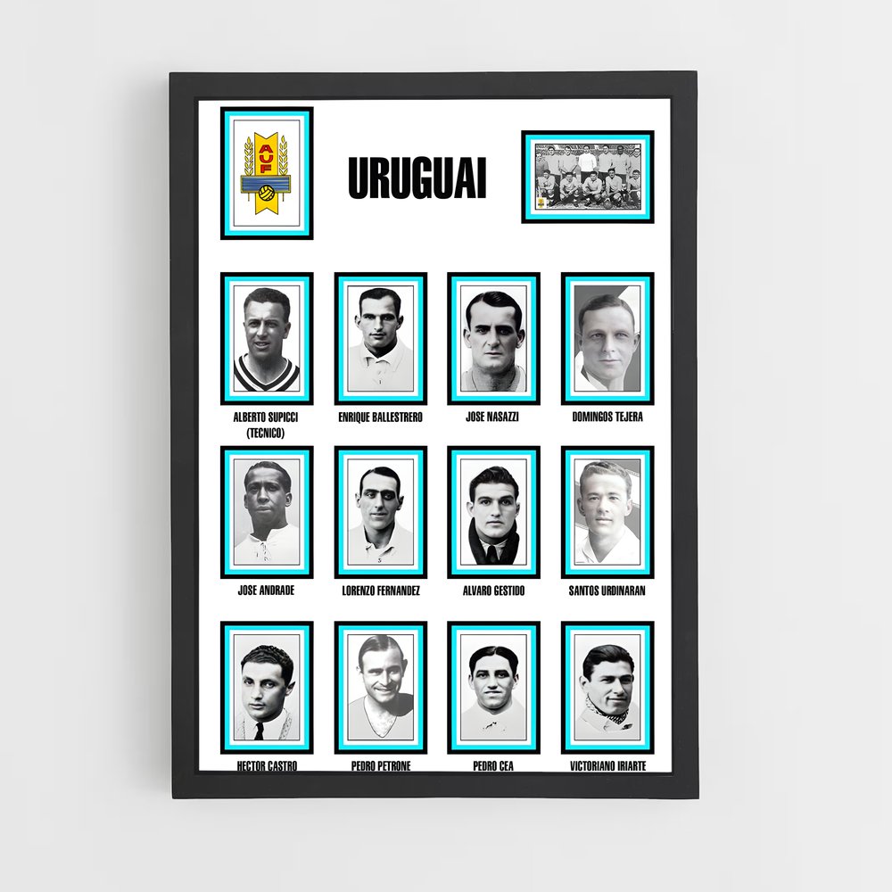 ap-uruguay national football team-3 cadre Noir