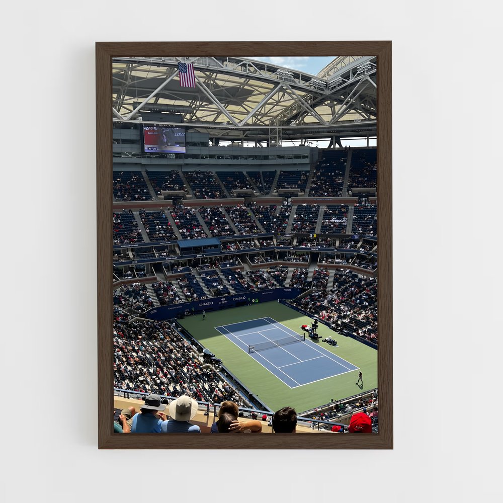 ap-us open tennis-1 cadre Bois foncé