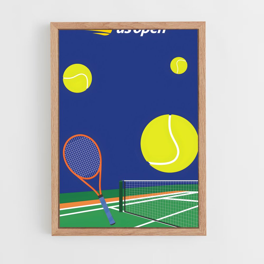 ap-us open tennis-3 cadre Bois clair