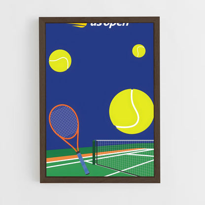 ap-us open tennis-3 cadre Bois foncé