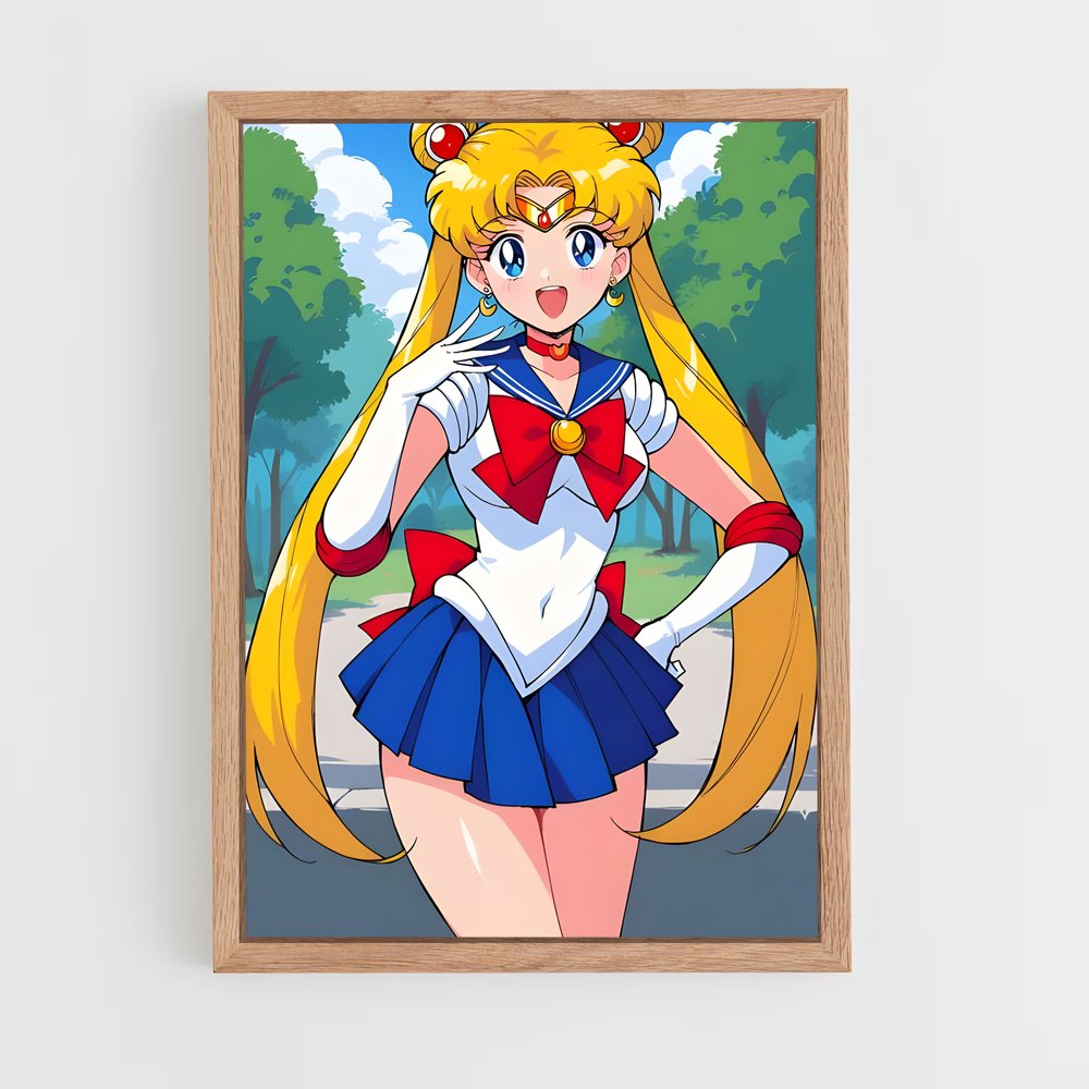 ap-usagi tsukino-1 cadre Bois clair