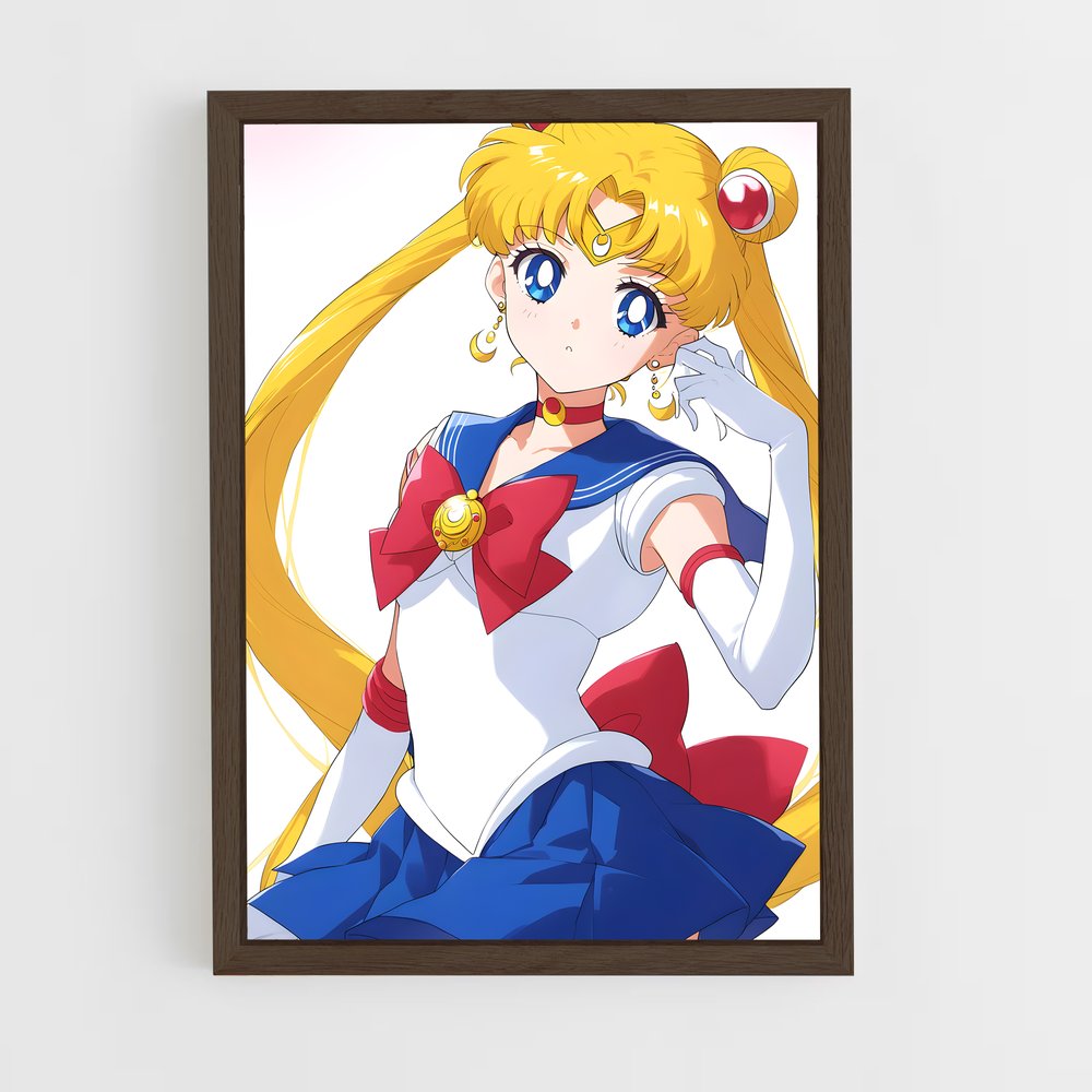 ap-usagi tsukino-2 cadre Bois foncé