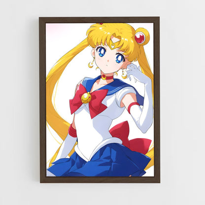ap-usagi tsukino-2 cadre Bois foncé
