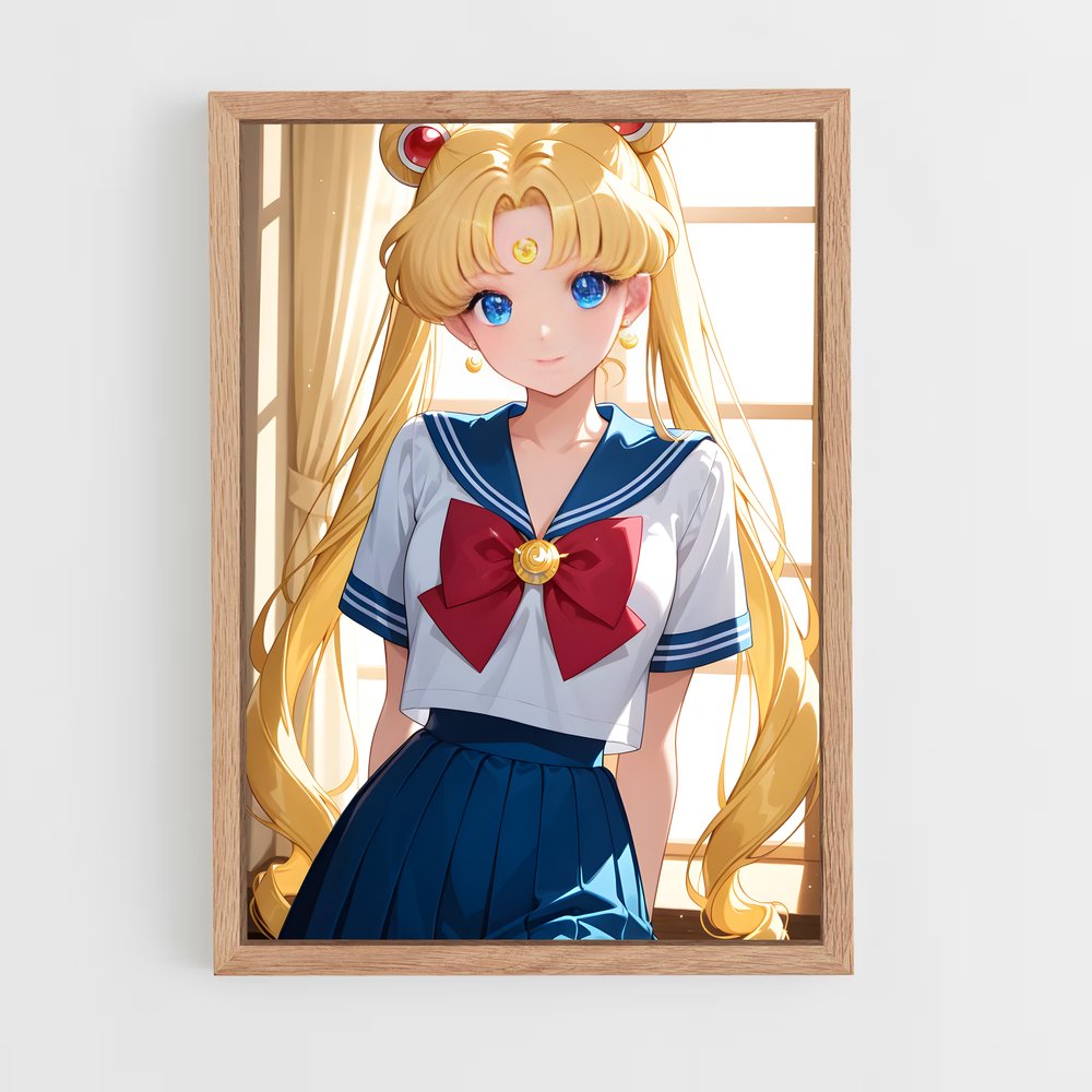 ap-usagi tsukino-3 cadre Bois clair