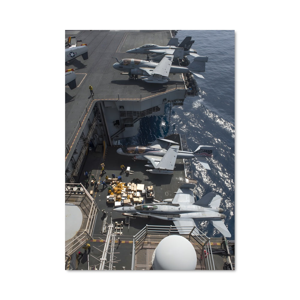 Poster L'USS Eisenhower en Mer