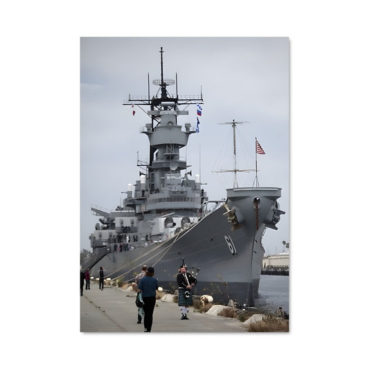 Poster Croiseur Uss Iowa