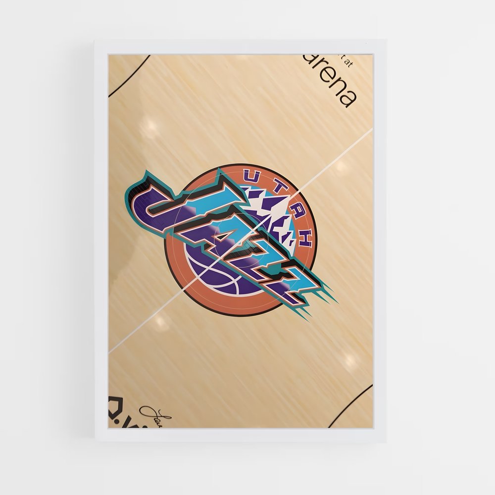 ap-utah jazz-4 cadre Blanc