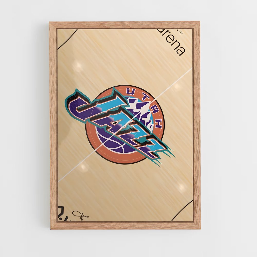 ap-utah jazz-4 cadre Bois clair