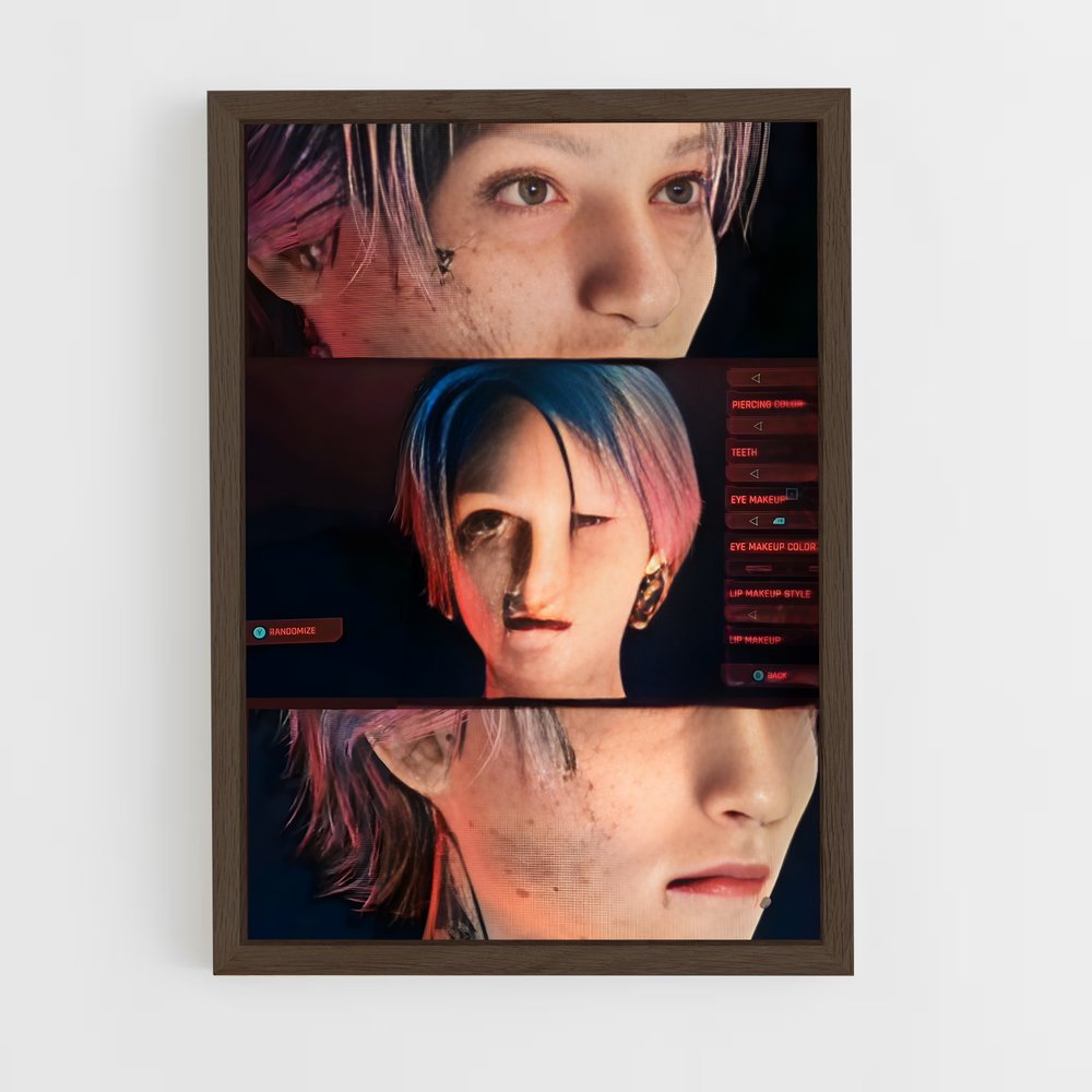 ap-v cyberpunk-4 cadre Bois foncé