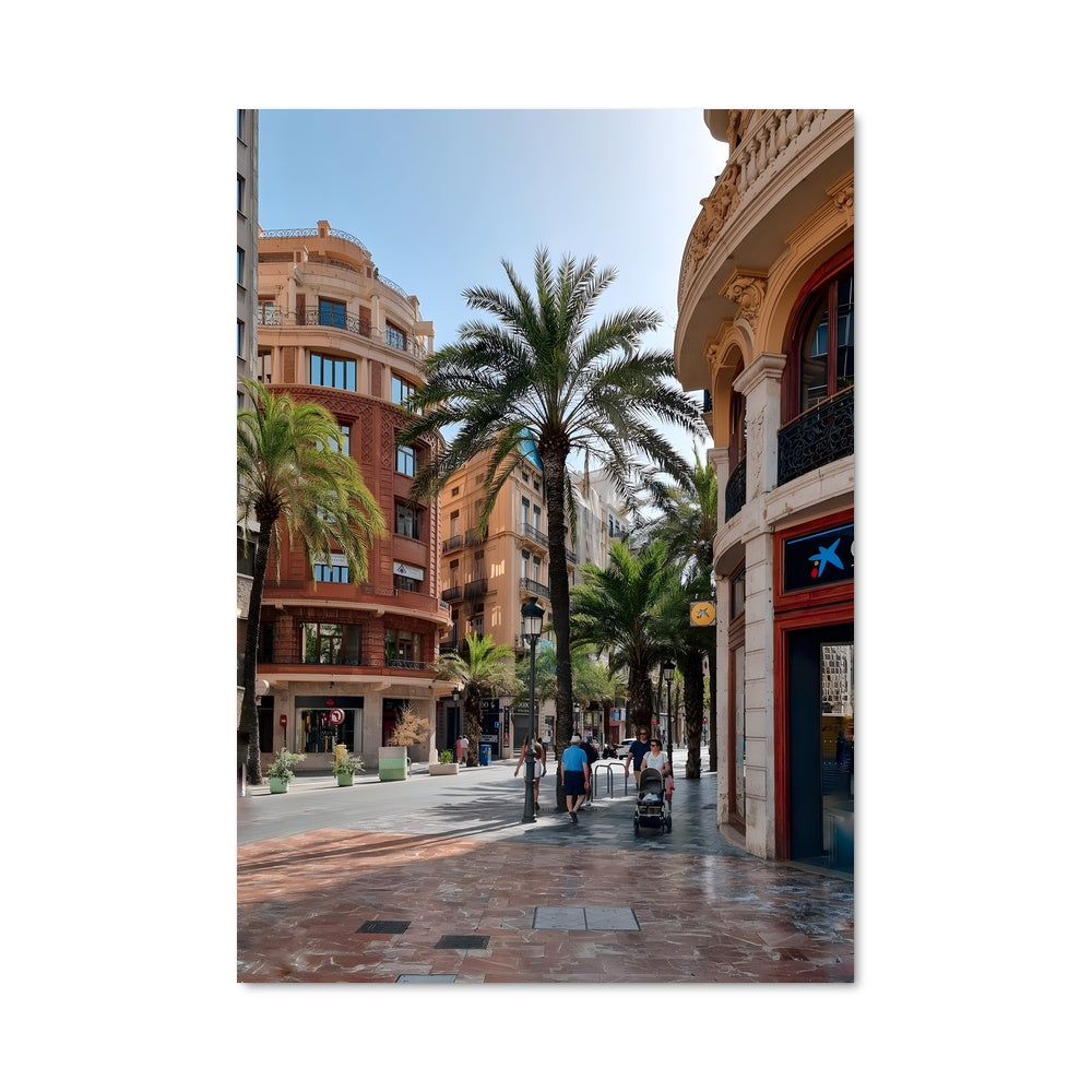 Poster Promenade Palmée