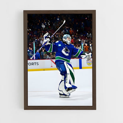 ap-vancouver canucks-4 cadre Bois foncé