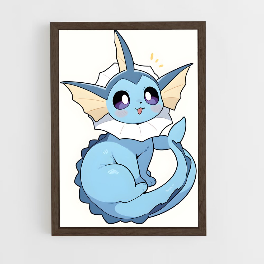 ap-vaporeon-3 cadre Bois foncé