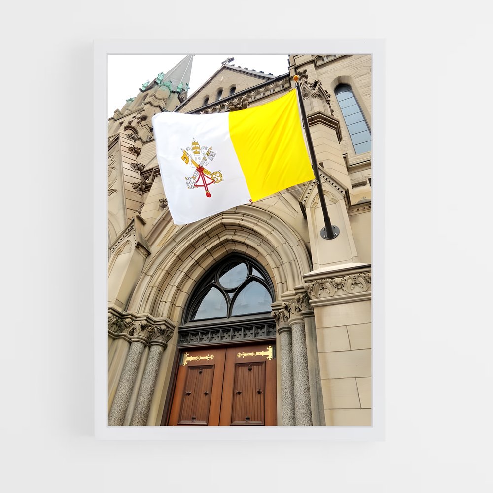 ap-vatican city flag-1 cadre Blanc