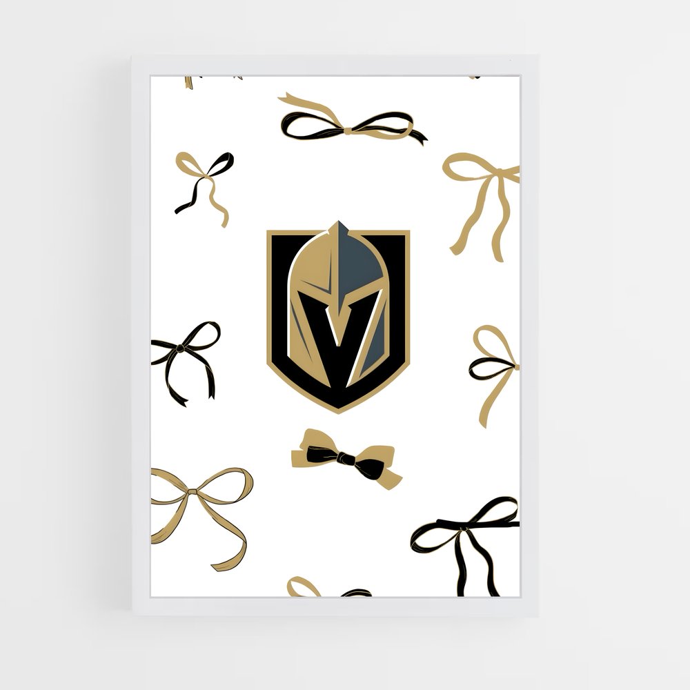 ap-vegas golden knights-4 cadre Blanc