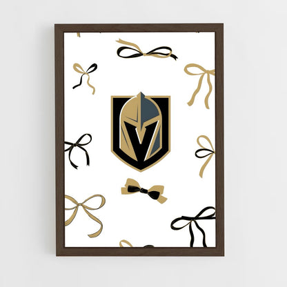 ap-vegas golden knights-4 cadre Bois foncé