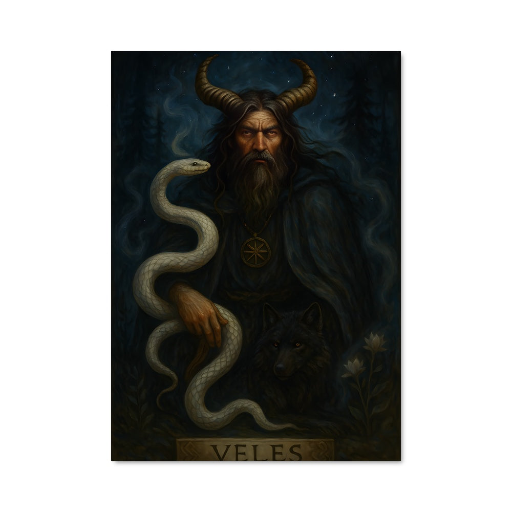 Poster Serpent et Cornes