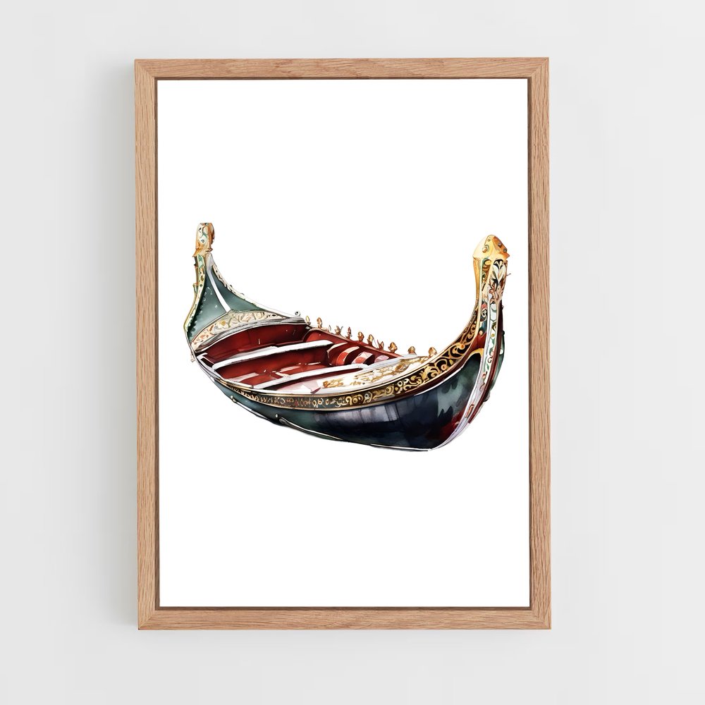 ap-venetian gondola-1 cadre Bois clair