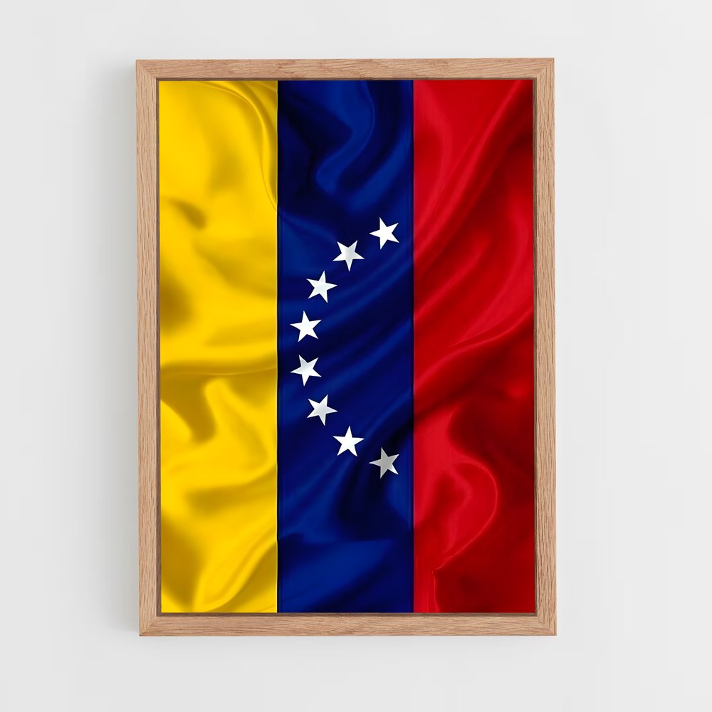 ap-venezuela flag-1 cadre Bois clair