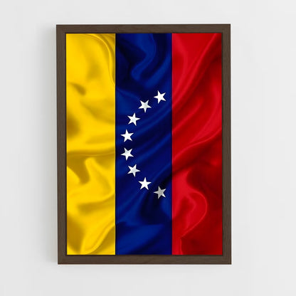 ap-venezuela flag-1 cadre Bois foncé