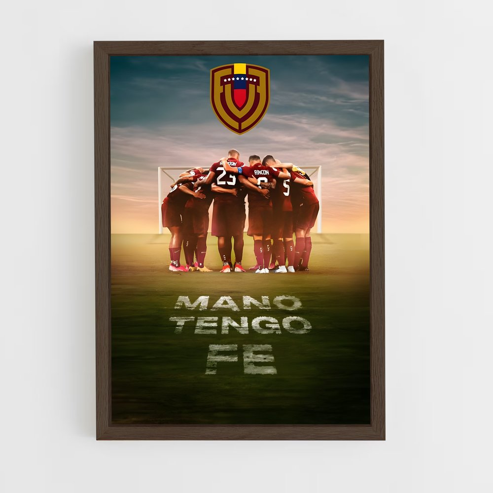 ap-venezuela national football team-2 cadre Bois foncé