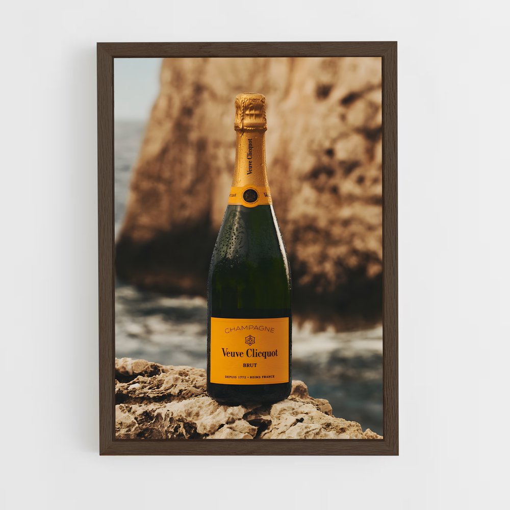 ap-veuve clicquot-1 cadre Bois foncé