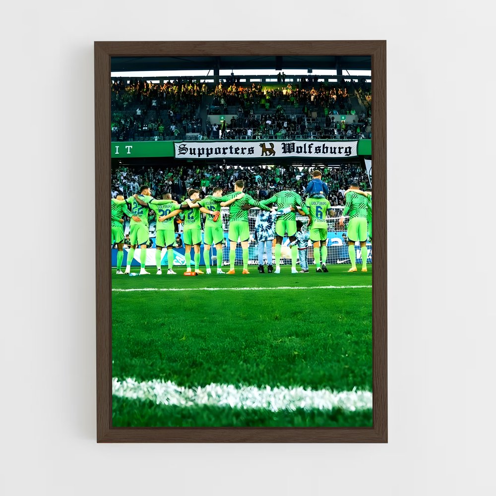 ap-vfl wolfsburg-4 cadre Bois foncé