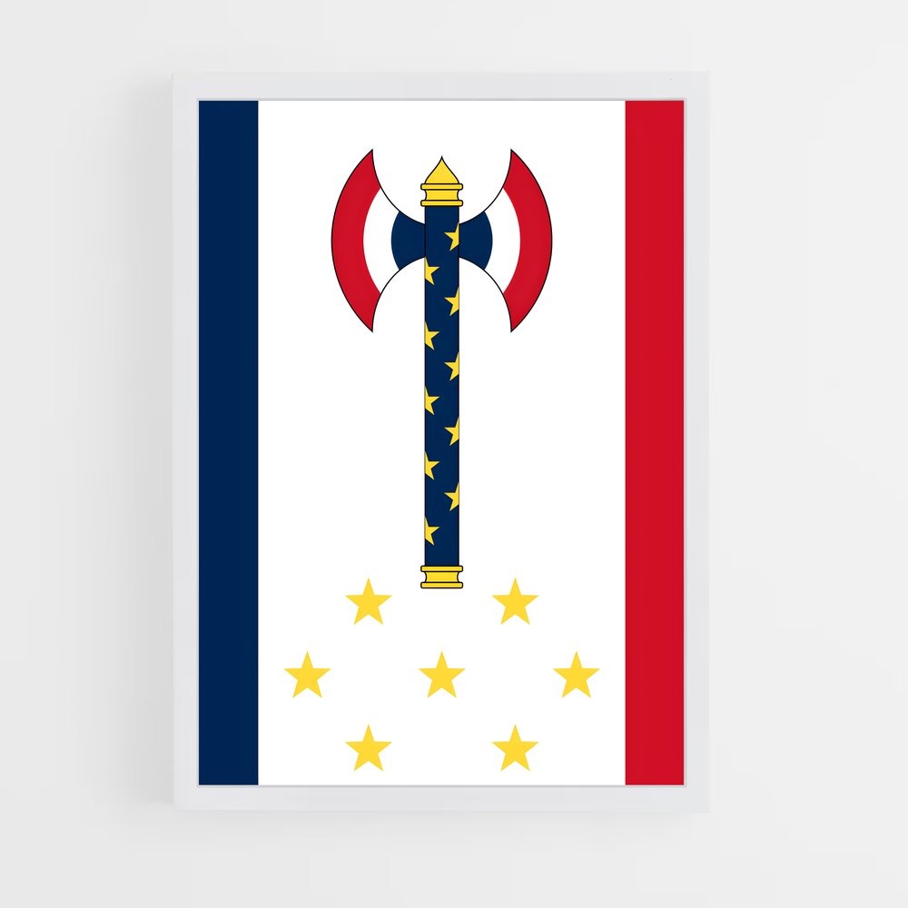 ap-vichy france flag-1 cadre Blanc